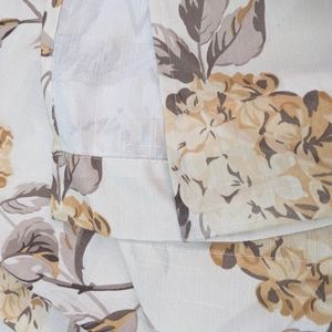Laura Ashley Hydrangea Chamomile Curtains 36" Width 82" Height Lot of 2 Panels